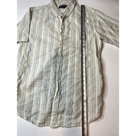 Ezekiel Utah Mens Size Large Striped Shirt Button Up Cotton Lightweight Shirt - Picture 5 of 9